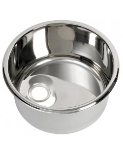 Lavello tondo in acciaio inox Ø 330 mm.